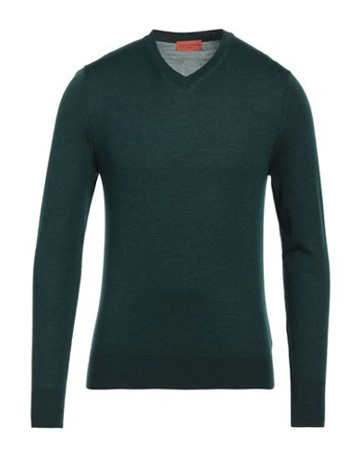 Ballantyne Man Sweater Dark Green Size 46 Wool