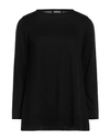 El La® Lago Di Como El La Lago Di Como Woman Sweater Black Size L Merino Wool