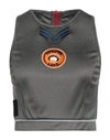 Mr & Mrs Italy Woman Top Charcoal Size S Viscose, Wool, Polyester, Fiberglass In Grey