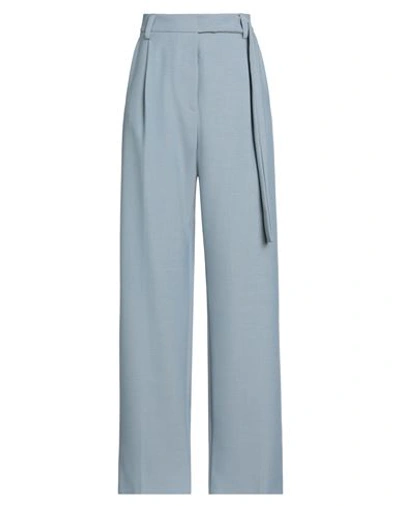 Attic And Barn Woman Pants Pastel Blue Size 8 Polyester, Viscose, Elastane