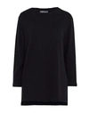 Neirami Woman Sweater Black Size M Acrylic, Cotton, Elastane