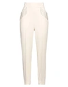 Simona Corsellini Woman Pants Beige Size 8 Polyester