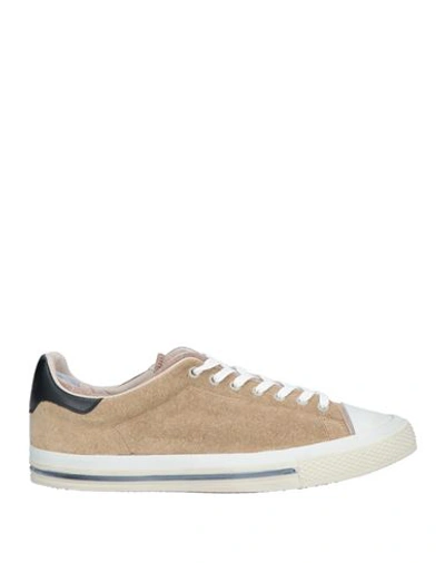 Hidnander Man Sneakers Sand Size 11 Textile Fibers, Leather In Beige