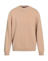 Daniele Fiesoli Man Sweater Beige Size Xl Merino Wool, Cashmere