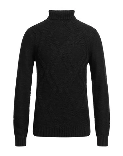 Hamaki-ho Man Turtleneck Black Size Xxl Acrylic, Cotton, Wool In Black