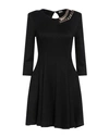 Rinascimento Woman Mini Dress Black Size L Viscose, Polyester, Polyamide