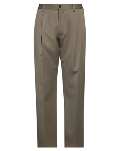 Marni Man Pants Khaki Size 34 Cotton, Polyamide In Beige