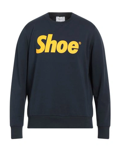Shoe® Shoe Man Sweatshirt Navy Blue Size Xxl Cotton, Elastane