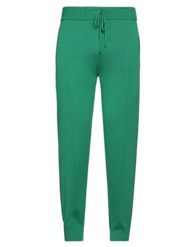 Drumohr Man Pants Green Size 36 Merino Wool In Green