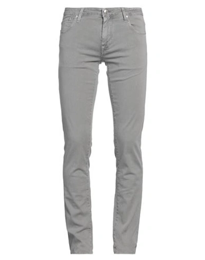 Jacob Cohёn Man Pants Grey Size 31 Cotton, Elastane