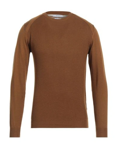 Gazzarrini Man Sweater Camel Size 3xl Polyester, Acrylic, Nylon, Merino Wool In Beige