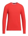 Drumohr Man Sweater Red Size 40 Merino Wool