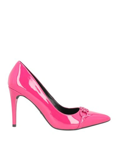 Liu •jo Woman Pumps Fuchsia Size 11 Soft Leather In Pink