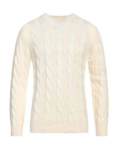 Sseinse Man Sweater Cream Size Xxl Acrylic, Nylon In White