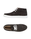 Cafènoir Man Ankle Boots Steel Grey Size 8 Leather
