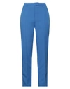 Manila Grace Woman Pants Blue Size 4 Polyester, Elastane