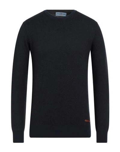 Harmont & Blaine Man Sweater Midnight Blue Size Xxl Cotton, Wool, Cashmere In Blue