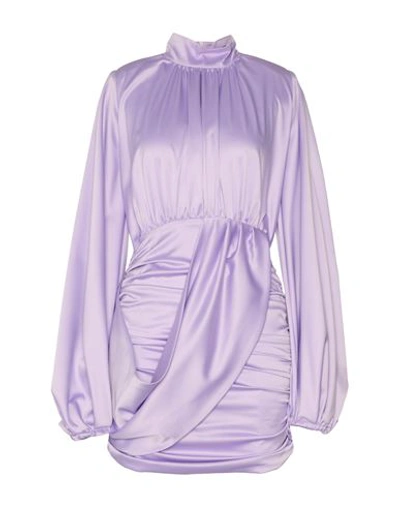 Actualee Woman Short Dress Lilac Size 10 Polyester In Purple