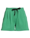 Pinko Woman Shorts & Bermuda Shorts Green Size L Cotton