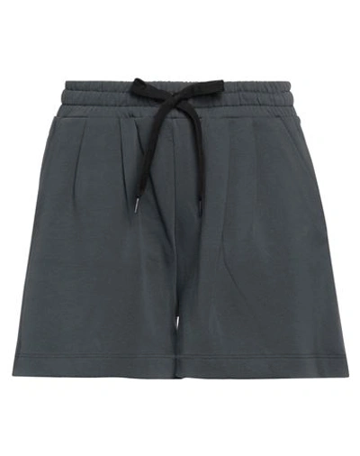 Pinko Woman Shorts & Bermuda Shorts Lead Size Xs Cotton In Grey