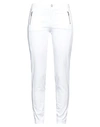 Liu •jo Woman Pants White Size 25 Cotton, Elastane