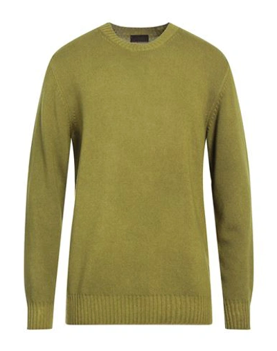 Altea Man Sweater Sage Green Size L Virgin Wool In Sage Green