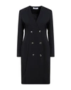 Kaos Woman Midi Dress Black Size 4 Polyester, Elastane