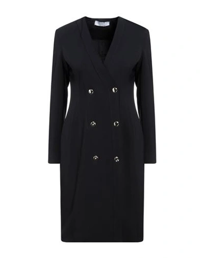 Kaos Woman Midi Dress Black Size 4 Polyester, Elastane