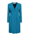 Kaos Woman Midi Dress Deep Teal Size 6 Polyester, Elastane In Green