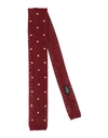 Fiorio Man Ties & Bow Ties Burgundy Size - Silk, Linen In Red
