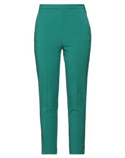 Elisabetta Franchi Woman Pants Emerald Green Size 8 Polyamide, Elastane In Green