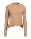 Stella Mccartney Woman Sweater Sand Size 4-6 Cotton In Beige