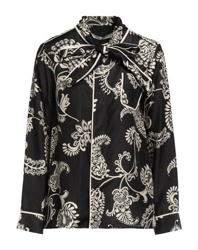 Simona Corsellini Woman Top Black Size 6 Viscose, Acetate, Silk In Black