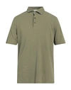 Filippo De Laurentiis Man Polo Shirt Military Green Size 36 Cotton In Sage Green