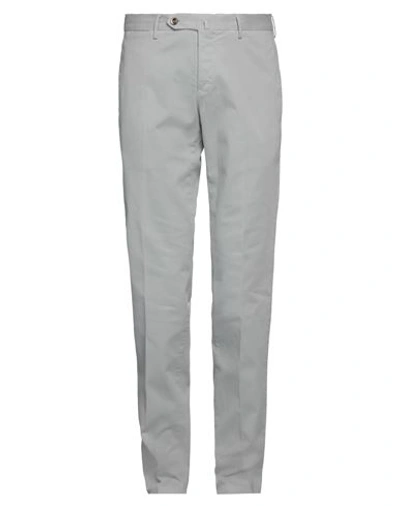Pt Torino Man Pants Light Grey Size 30 Cotton, Elastane In Grey