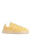Maison Margiela Woman Espadrilles Ocher Size 11 Textile Fibers In Yellow