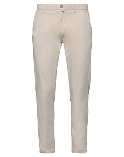 Tela Cotton Man Pants Light Grey Size 36 Cotton, Elastane