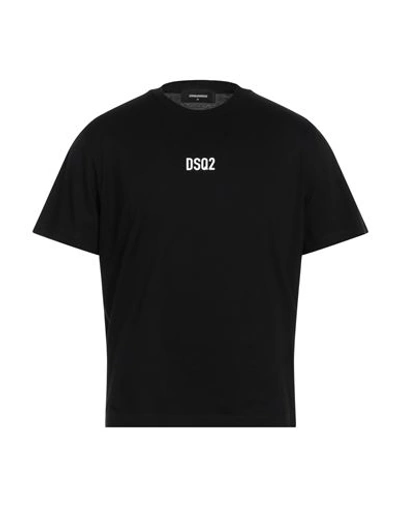 DSQUARED2 DSQUARED2 MAN T-SHIRT BLACK SIZE M COTTON