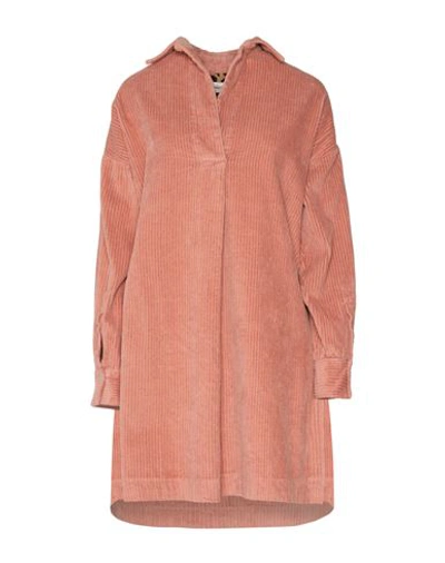 Ottod'ame Woman Mini Dress Antique Rose Size 4 Cotton In Pink