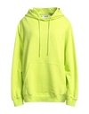 Msgm Woman Sweatshirt Acid Green Size L Cotton