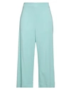 Clips Woman Pants Turquoise Size 14 Viscose, Elastane In Blue