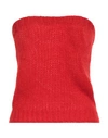 Laneus Woman Top Red Size 6 Mohair Wool, Polyamide, Wool