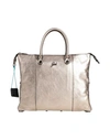 Gabs Woman Handbag Platinum Size - Calfskin In Grey