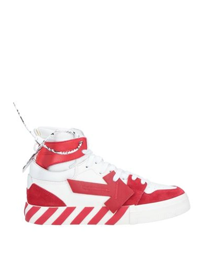 Off-white Man Sneakers Red Size 12 Soft Leather