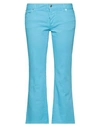 Dsquared2 Woman Jeans Azure Size 10 Cotton, Elastane In Blue