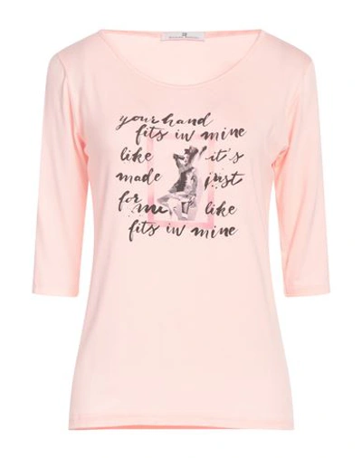Mr Massimo Rebecchi Woman T-shirt Pink Size Xl Viscose, Elastane