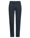 Camouflage Ar And J. Man Pants Navy Size 30 Cotton, Elastane In Navy Blue