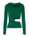 Vicolo Woman T-shirt Green Size Onesize Viscose, Polyester