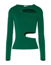 Vicolo Woman T-shirt Green Size Onesize Viscose, Polyester In Green