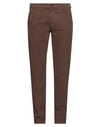 40weft Man Pants Camel Size 38 Cotton, Elastane In Beige